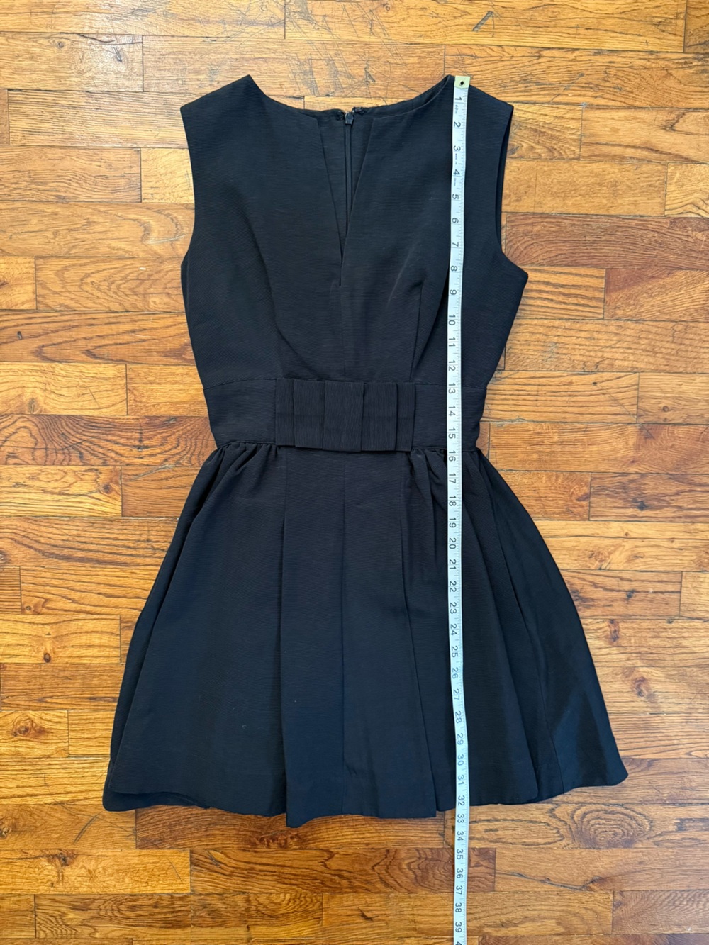Candice Quinn Bitsy Belle Black Notched V-Neck A-Line Mini Dress Size 2 NWT - Picture 11 of 16